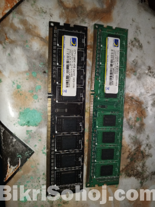 DDR3 RAM 3 ta sell hoba and dual core processor